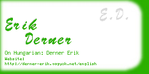 erik derner business card